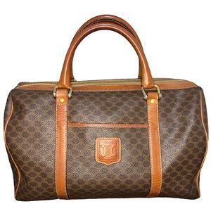 Authentic Celine Macadam Boston Bag